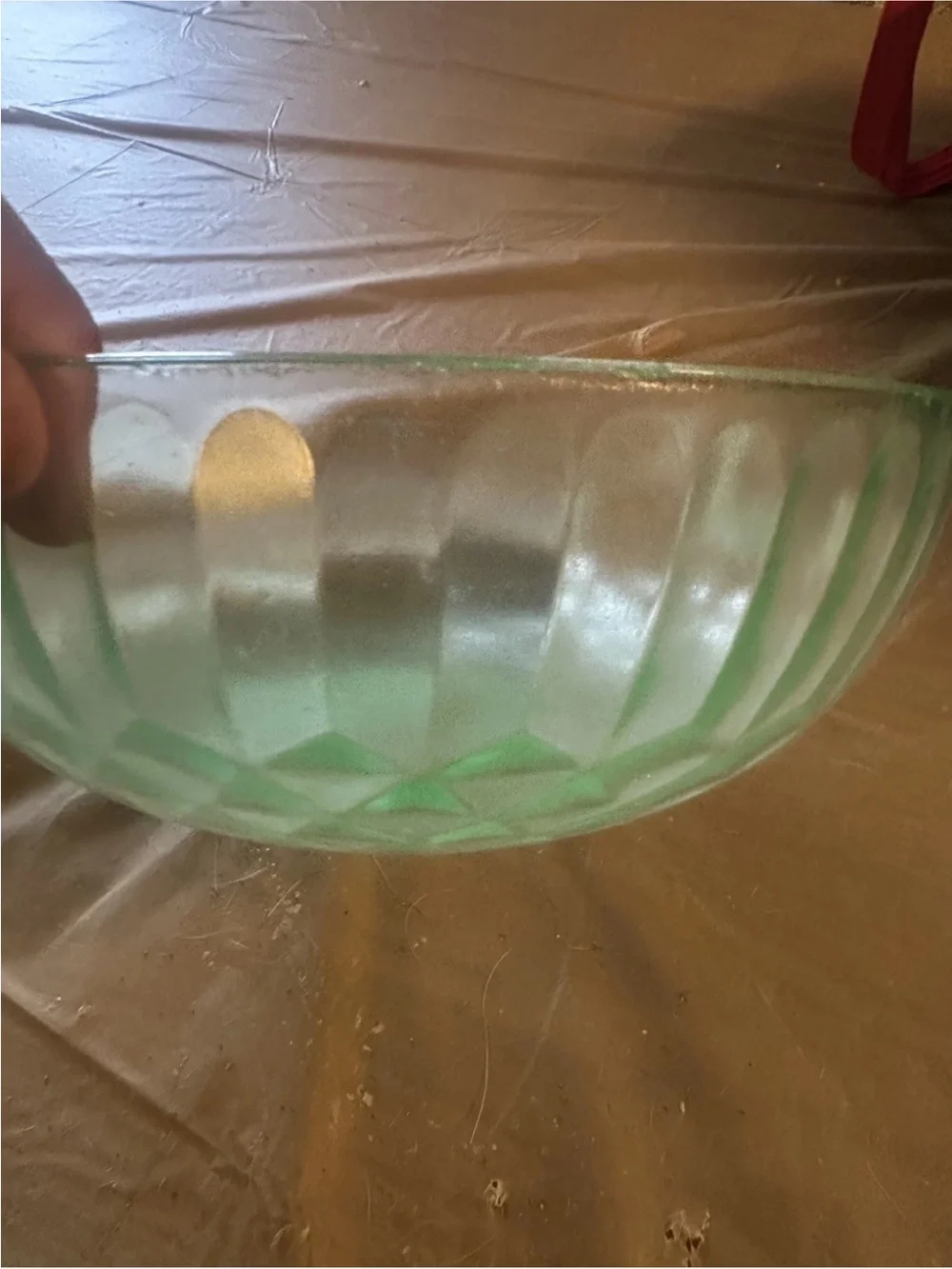 Vintage Uranium Mixed Set LOT of 3 glass bowl, candy dish, finger free shipping